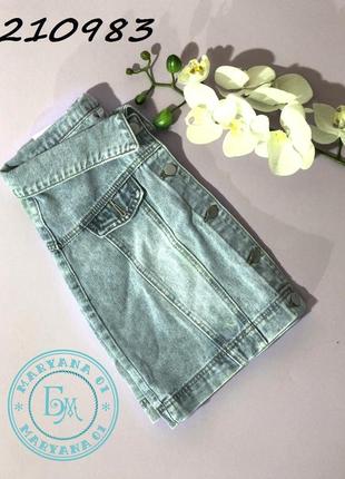 Стильная джинсовая юбка6 фото