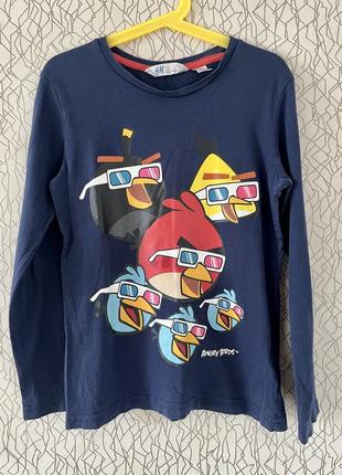 Лонгслив кофта h&amp;m из серии angry birds1 фото