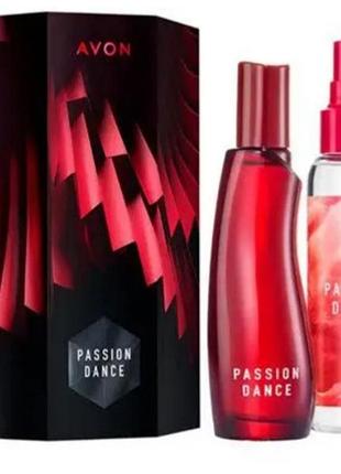 Набір avon  passion dance  -туалетна вода для неї 50мл+ спрей 100мл