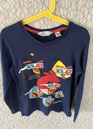 Лонгслив кофта h&amp;m из серии angry birds4 фото