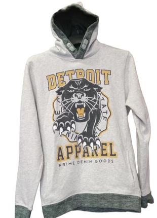Here & there від c&a худі,кофта,толстовка принт "detroit apparel"preme denim goods.