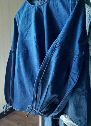 Блузка джинсовая5 фото