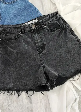 Черно-серые джинсовые шорты denim co1 фото