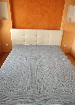 Якісне сіре в'язане євро покривало/плед zeyd homme , 200*210 туреччина є кольори
