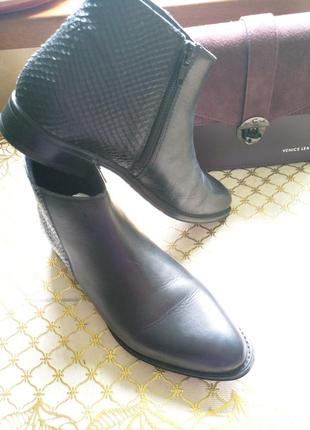 Шкіряні черевики kiomi (німеччина), класика, якість 37р.
