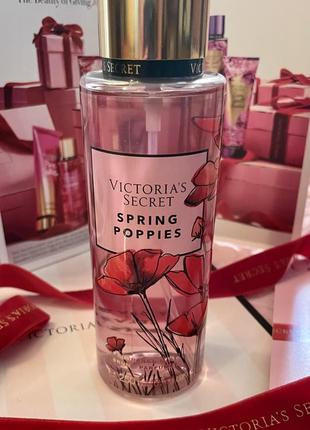 Спрей для тела victoria's secret wild blooms fragrance mist spring poppies1 фото