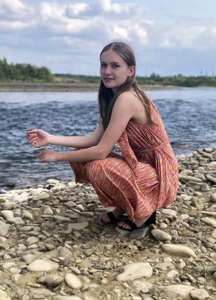 Сарафан жіночий плісирований coral
