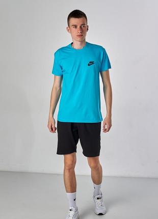 Футболка мужская nike, голубой размеры s m l xl2 фото