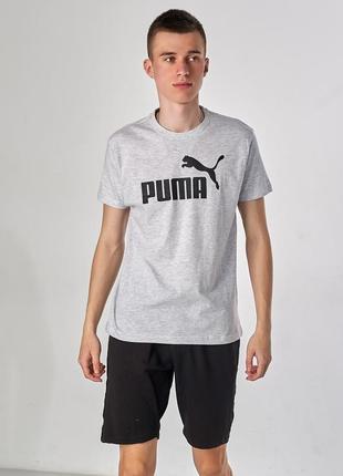 Футболка мужская puma, серый размеры s m l xl2 фото