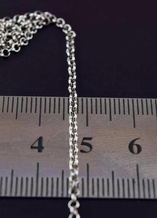 Срібний ланцюг 2,53 гр, 50 см, плетіння ролло  срібло 925 проба.3 фото