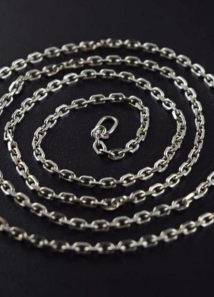 Серебряная цепь 4,43 гр 50см плетение якорное серебро 925 проба.