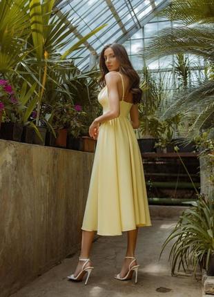 Вечернее платье миди,женский сарафан,женский сарафан, платье на брителях