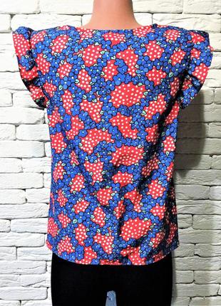 Лёгкая блуза в цветочный принт4 фото
