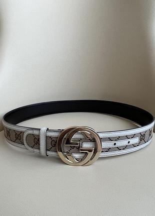 Ремінь gucci gg canvas belt оригінал