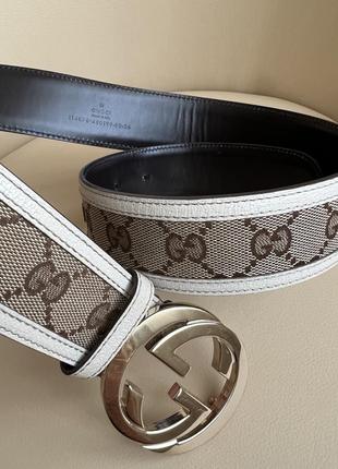 Ремень gucci gg canvas belt оригинал