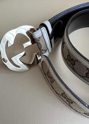 Ремень gucci gg canvas belt оригинал