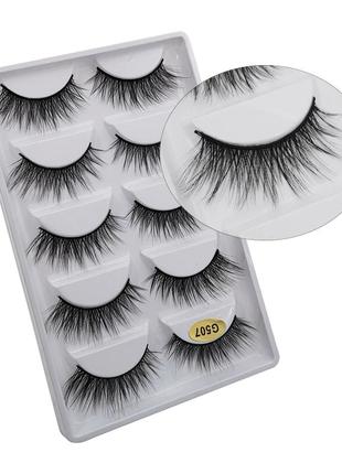 Набор накладных ресниц 5 пар g507