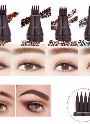 Водостойкий карандаш для бровей с эффектом микроблейдинга tint my 4 - tip brow...