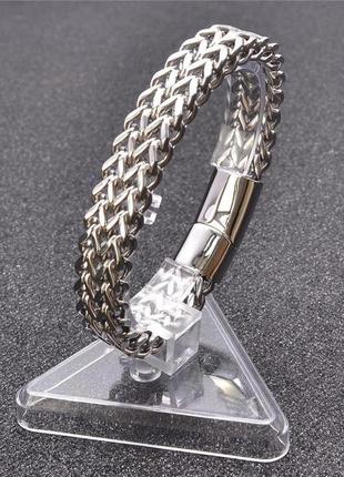 Мужской браслет из нержавеющей стали ширина 9мм длинна 19см3 фото