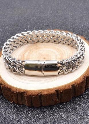 Мужской браслет из нержавеющей стали ширина 9мм длинна 19см4 фото