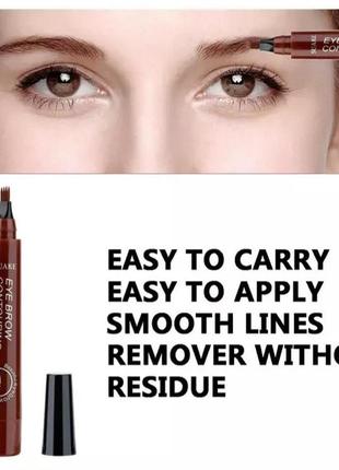 Водостійкий олівець для очей з ефектом микроблейдинга tint my 4 - tip brow 04. сіро-коричневий10 фото