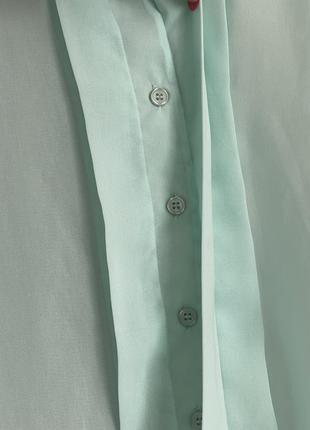 Легкая блуза мятного цвета6 фото