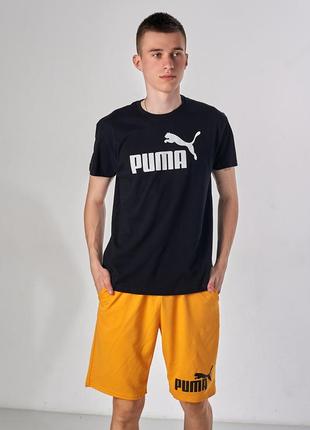 Футболка мужская puma, черный размеры s m l xl2 фото