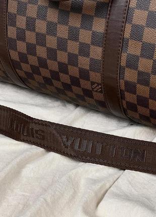 Сумка louis vuitton коричневі клітини9 фото