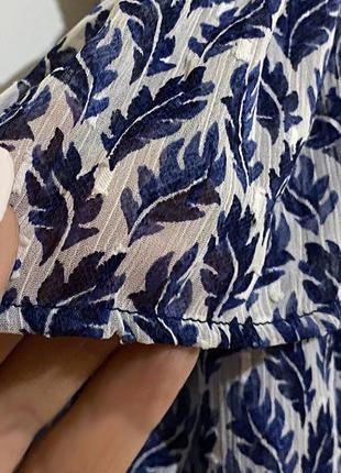 L-xl h&m довга асиметрична спідниця юбка принт на резинці6 фото