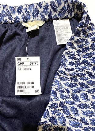 L-xl h&m довга асиметрична спідниця юбка принт на резинці7 фото