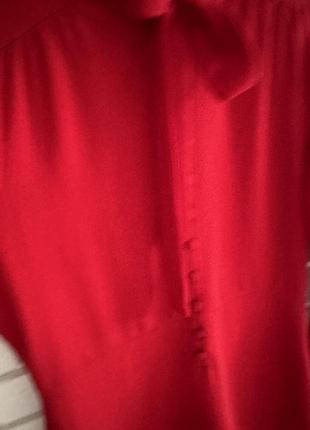 Шикарне zara плаття з рукавами ліхтариками та бантом спереду9 фото