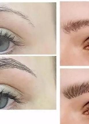 Водостойкий карандаш для бровей с эффектом микроблейдинга . серый 03