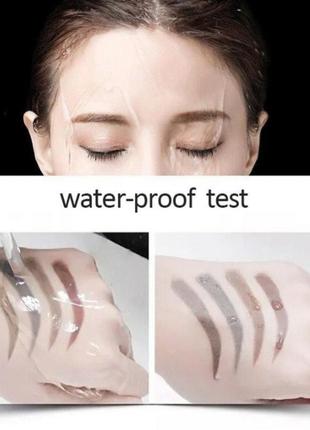 Водостойкий карандаш для бровей с эффектом микроблейдинга . серый 03