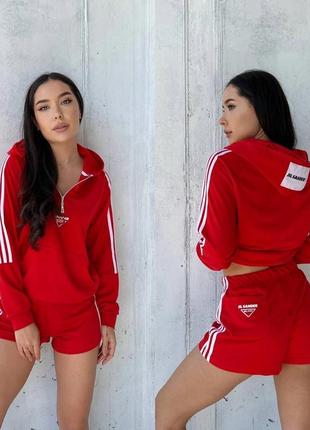 ▪️костюм. 
▪️тканина: двунить
📌червоний, сірий меланж, джинс. розміри:  42-44; 46-48, 50-52