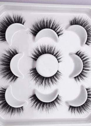 Набор накладных ресниц ( 5 пар)