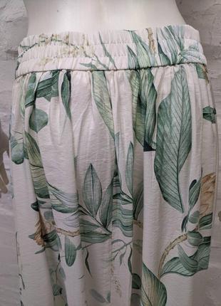 H&m длинная оригинальная юбка из вискозы с красивым принтом4 фото