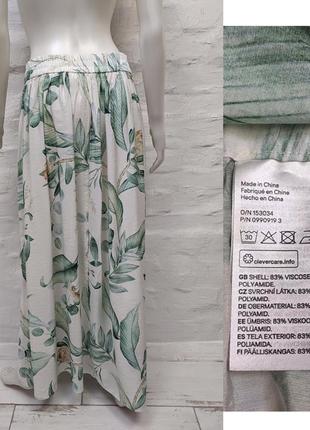 H&m длинная оригинальная юбка из вискозы с красивым принтом3 фото