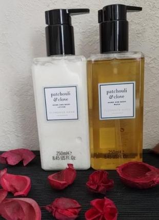Парфюмовані florence anne patchouli & clove гель та лосьйон