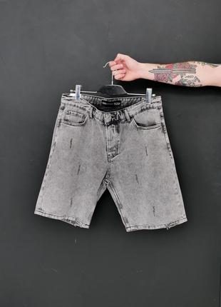 Мужские джинсовые шорты в сером цвете / качественные шорты для мужчин на лето3 фото