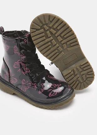 Демісезонні ботінки черевики для дівчинки від бренду bubblegummers (швейцарія)3 фото