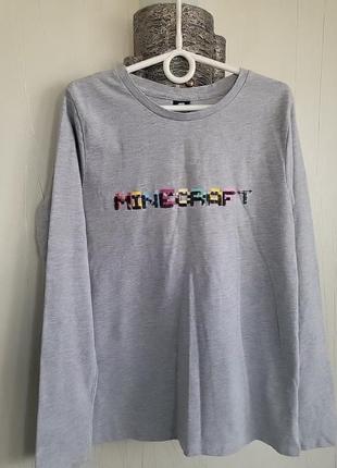 Трикотажный лонгслив minecraft