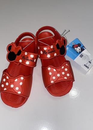 Новые сандалии резиновые minnie, с этикетками, бренд f&amp;f