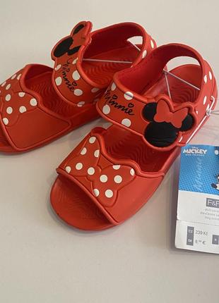 Новые сандалии резиновые minnie, с этикетками, бренд f&amp;f2 фото