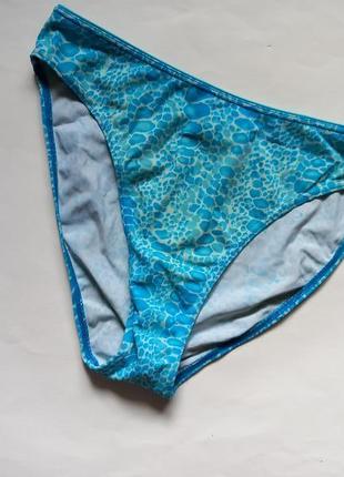 12-14 стильные яркие высокие плавки от купальника, низ купальный бирюзовый