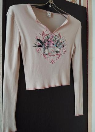 Топ в рубчик з принтом urban outfitters