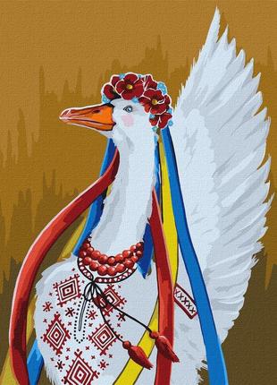 Картина за номерами патріотична гуска 40х50 kho4354 ідейка