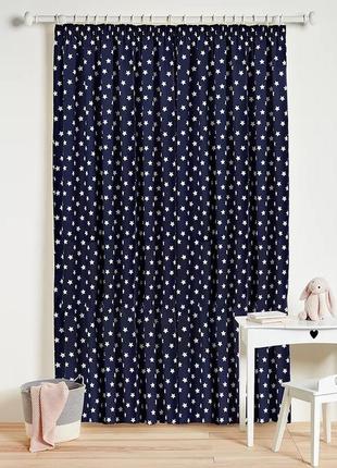 Шторы в детскую звезды хлопковые