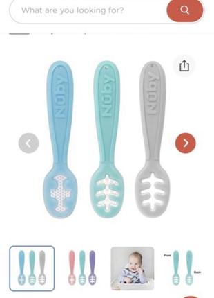 Силиконовые ложки для прикорма baby’s first spoon (3 шт)2 фото