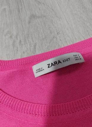 Легкий свитерик яркий малиновый zara8 фото