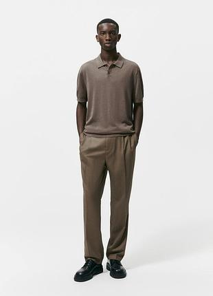 Футболка поло с добавлением шелка zara